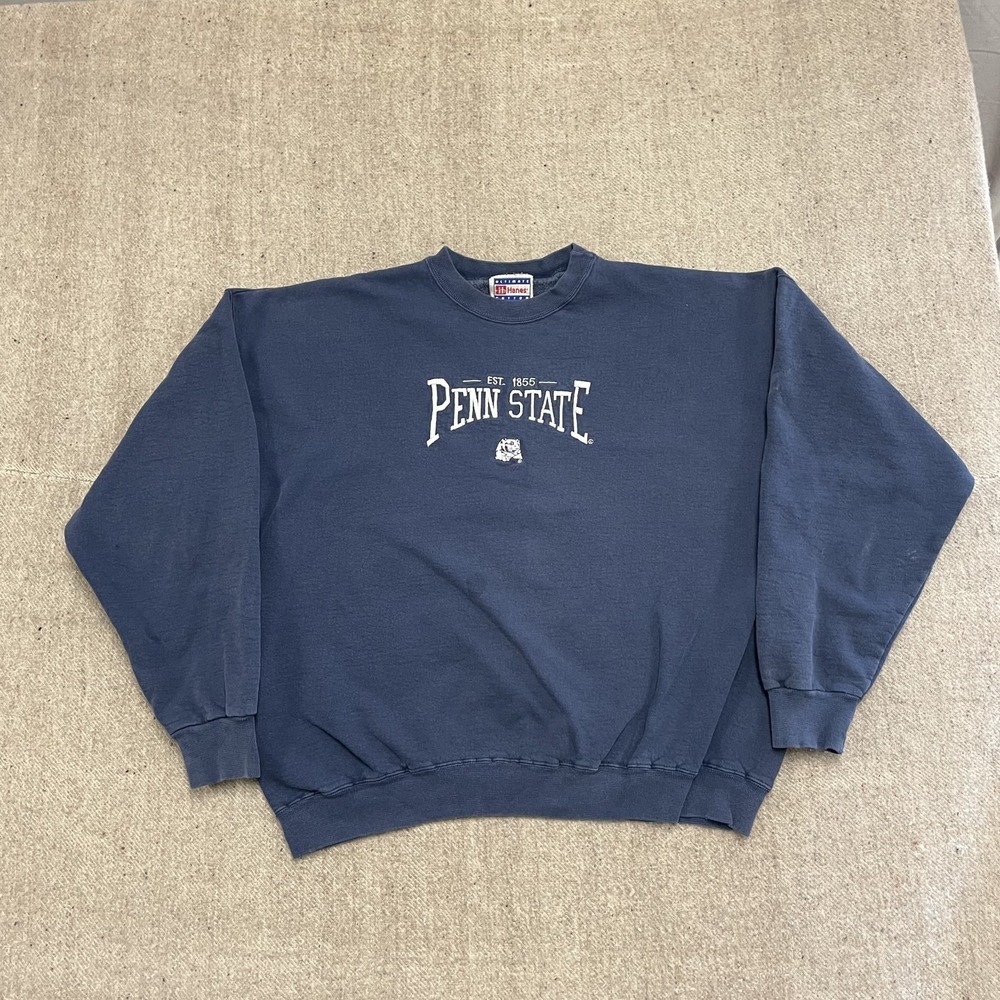 Vintage Penn State Nittany Lions Sweatshirt Men XL Blue 1990s Hanes